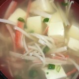 カニカマとえのきの中華スープ